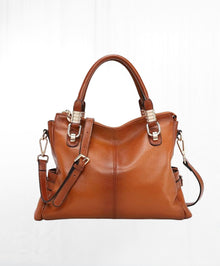Top Handle Refined Leather Bag