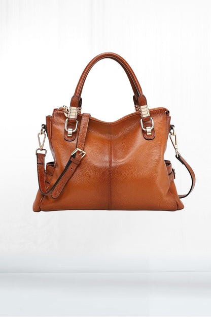 Top Handle Refined Leather Bag