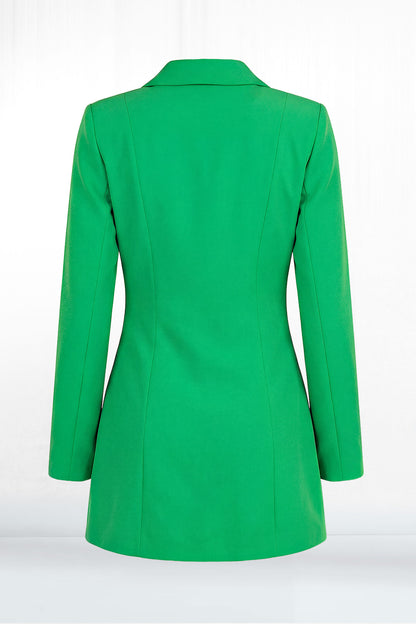 Verona Long Sleeve Plunge Neck Wrap Cinch Mini Dress