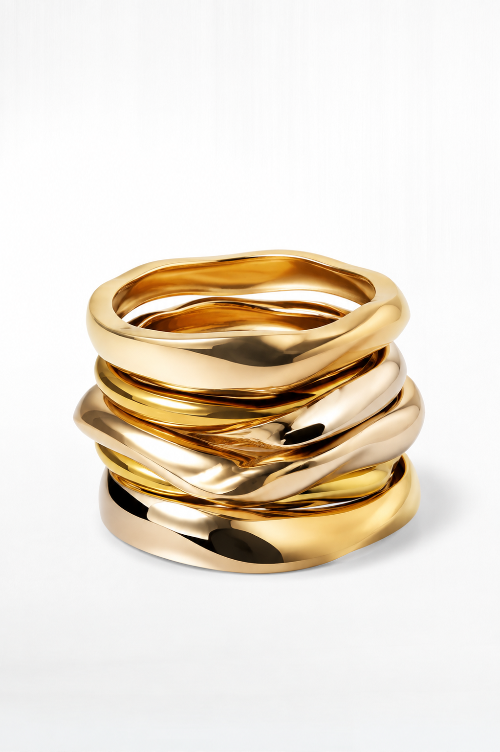 Aurelia Sculptural Bangle Set - GRL Society