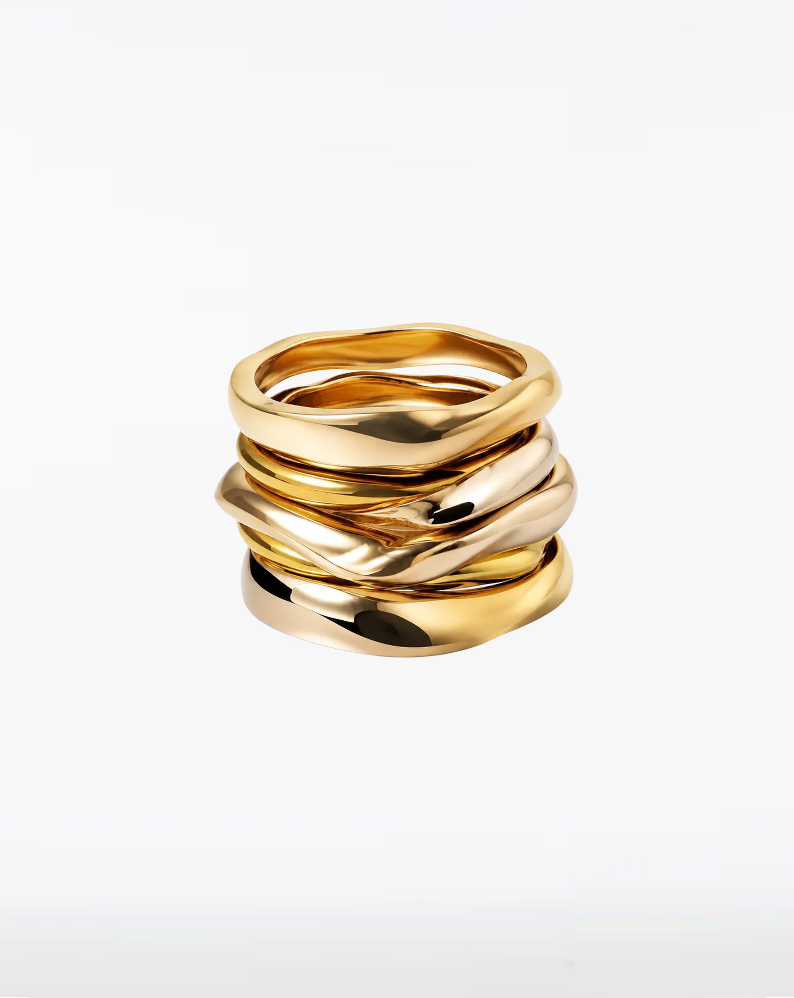 Aurelia Sculptural Bangle Set