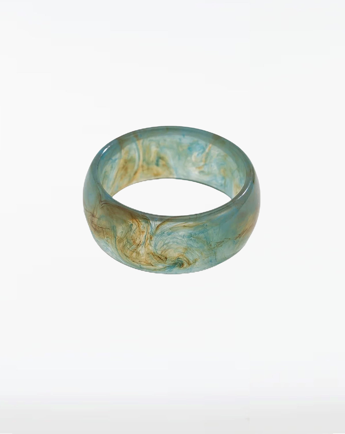 Chunky Handmade Acrylic Resin Multicolor Bangle