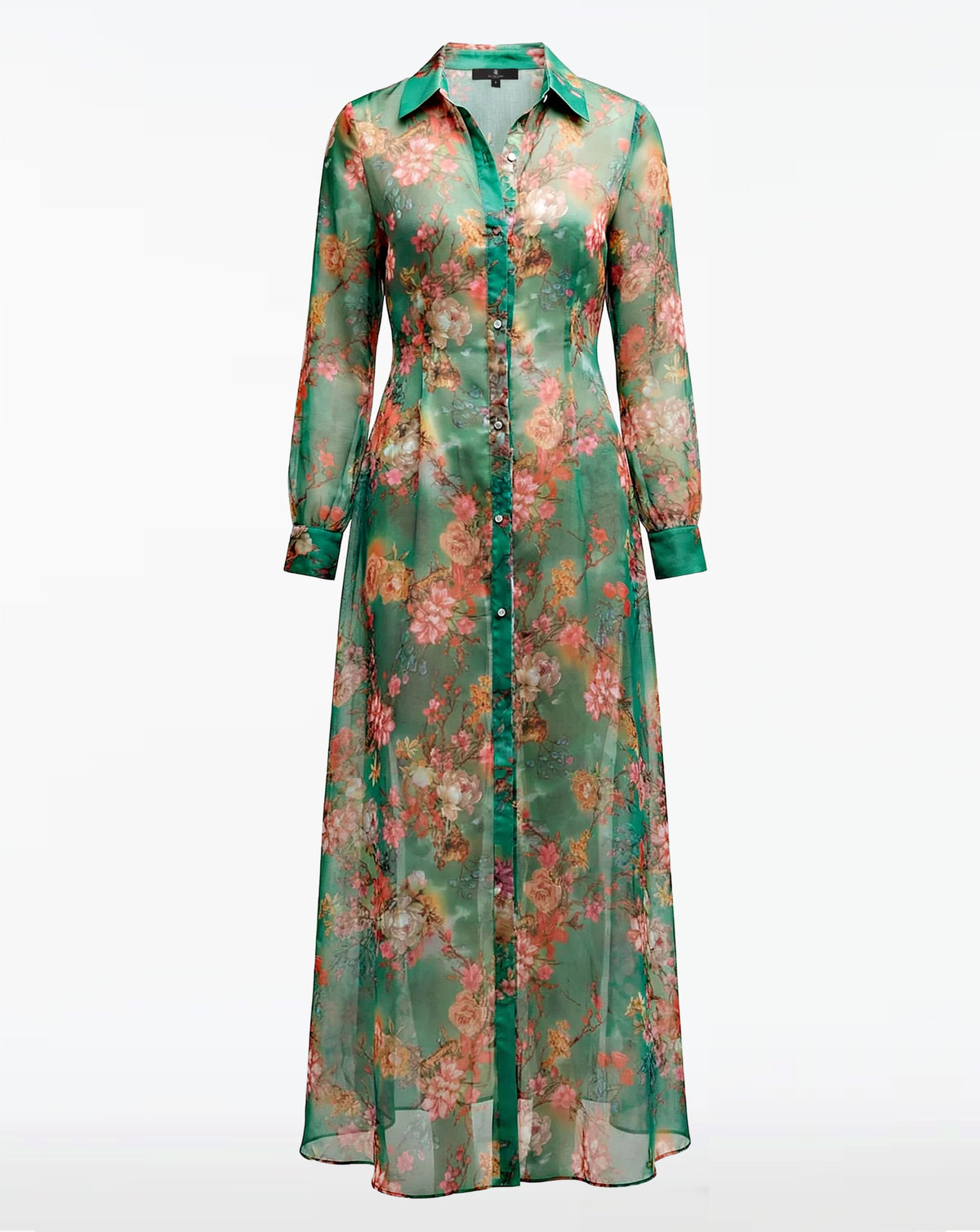 Coachella Long Sleeve Button Down Maxi Dress