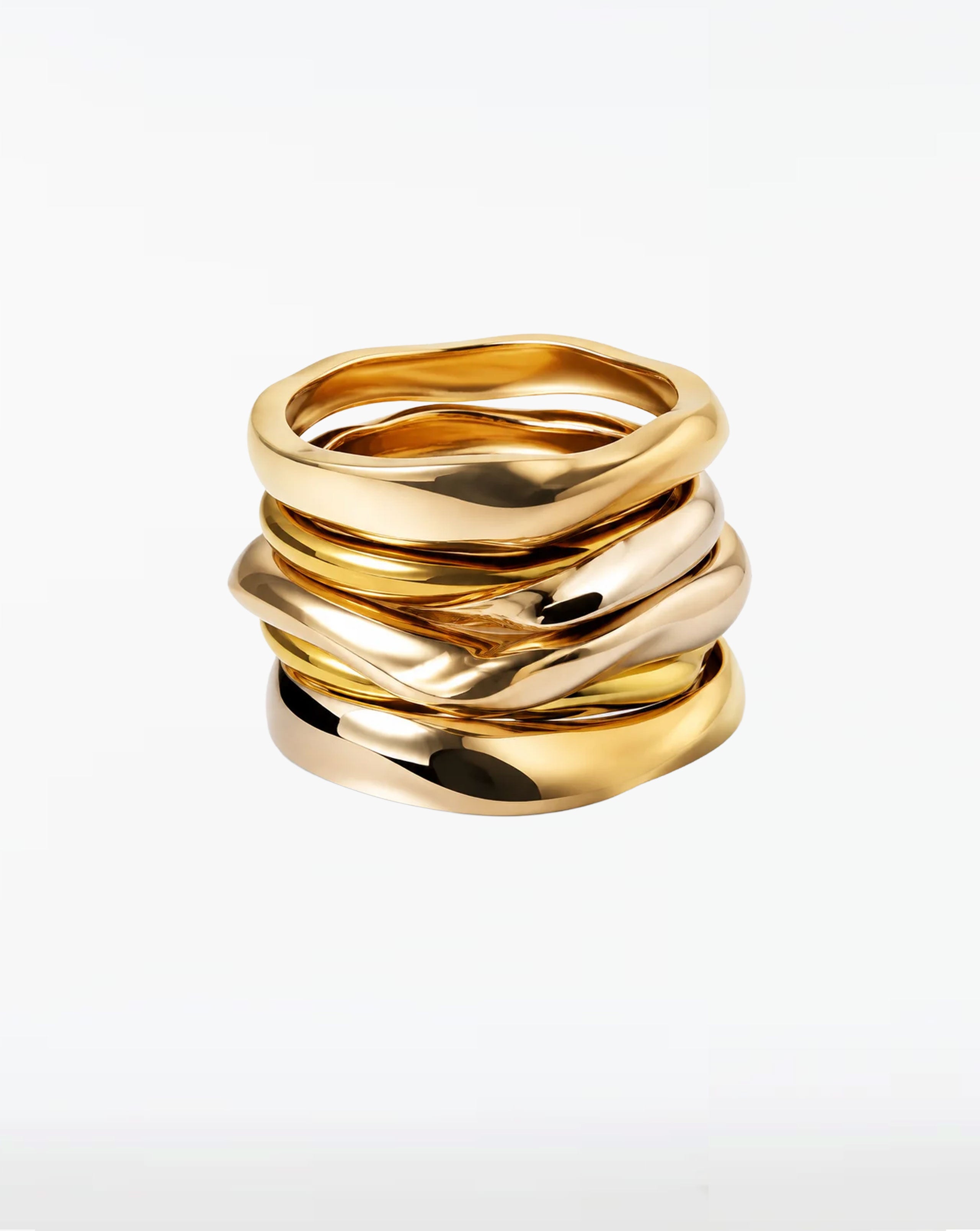 Aurelia Sculptural Bangle Set