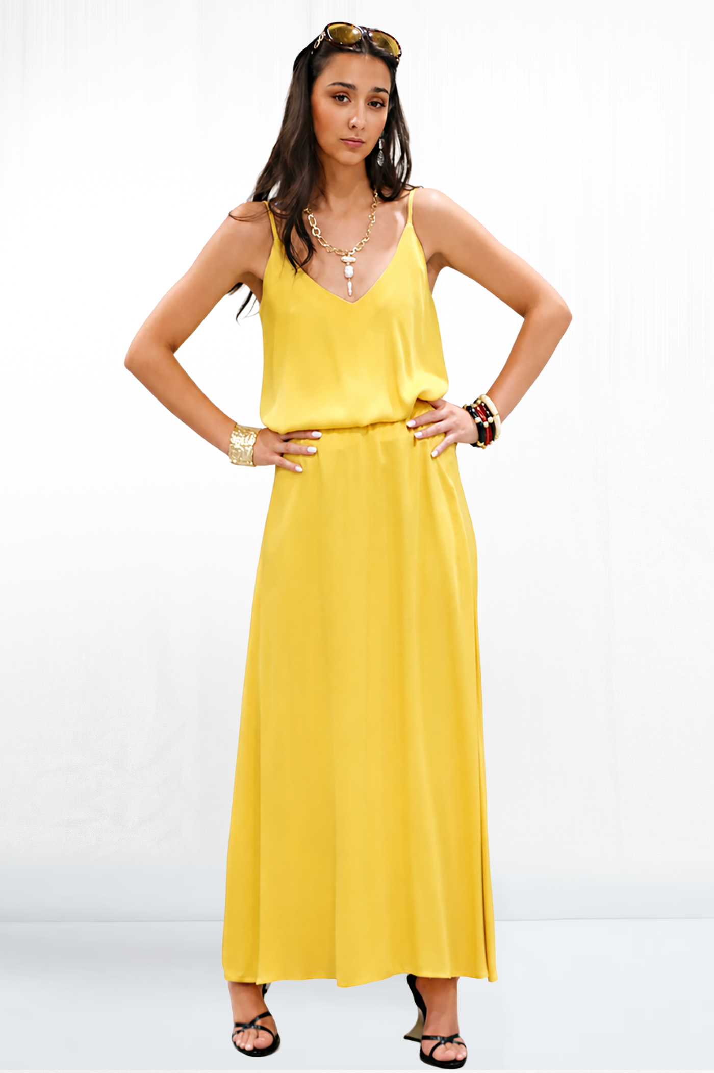 Mia Seamless Waist Flowy Maxi Skirt