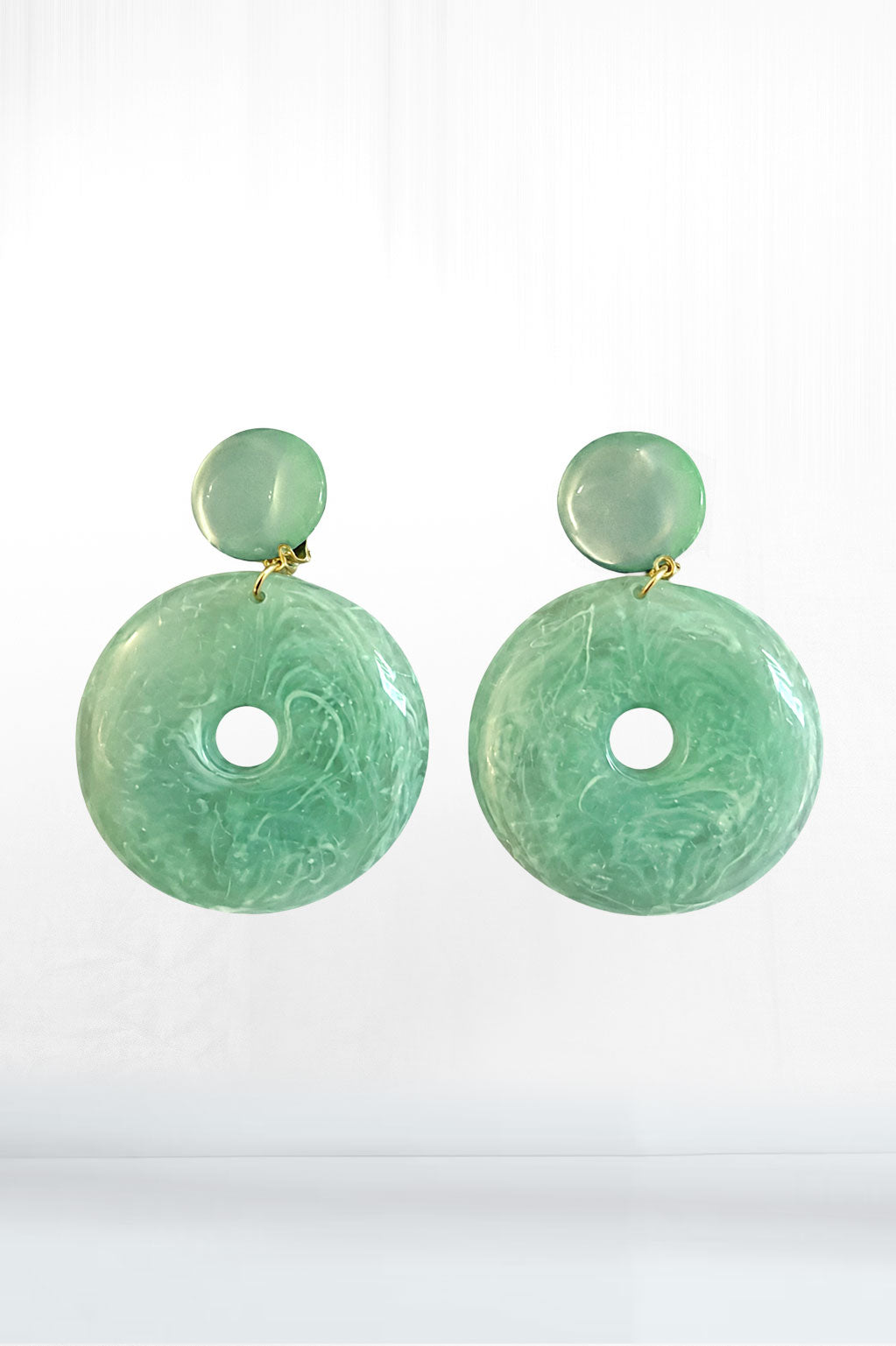 Verdant Halo Resin Drop Earrings - GRL Society