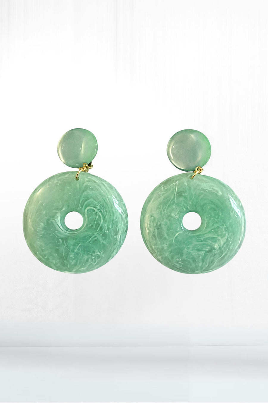 Verdant Halo Resin Drop Earrings - GRL Society