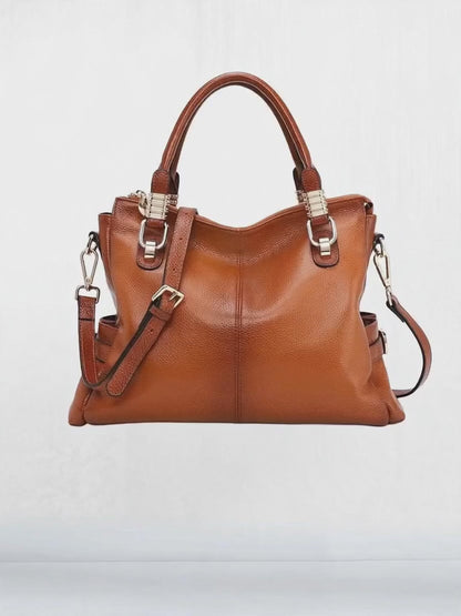 Top Handle Refined Leather Bag