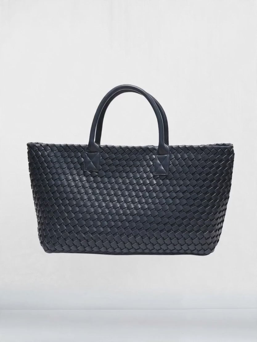 Woven Top Handle Bag Medium