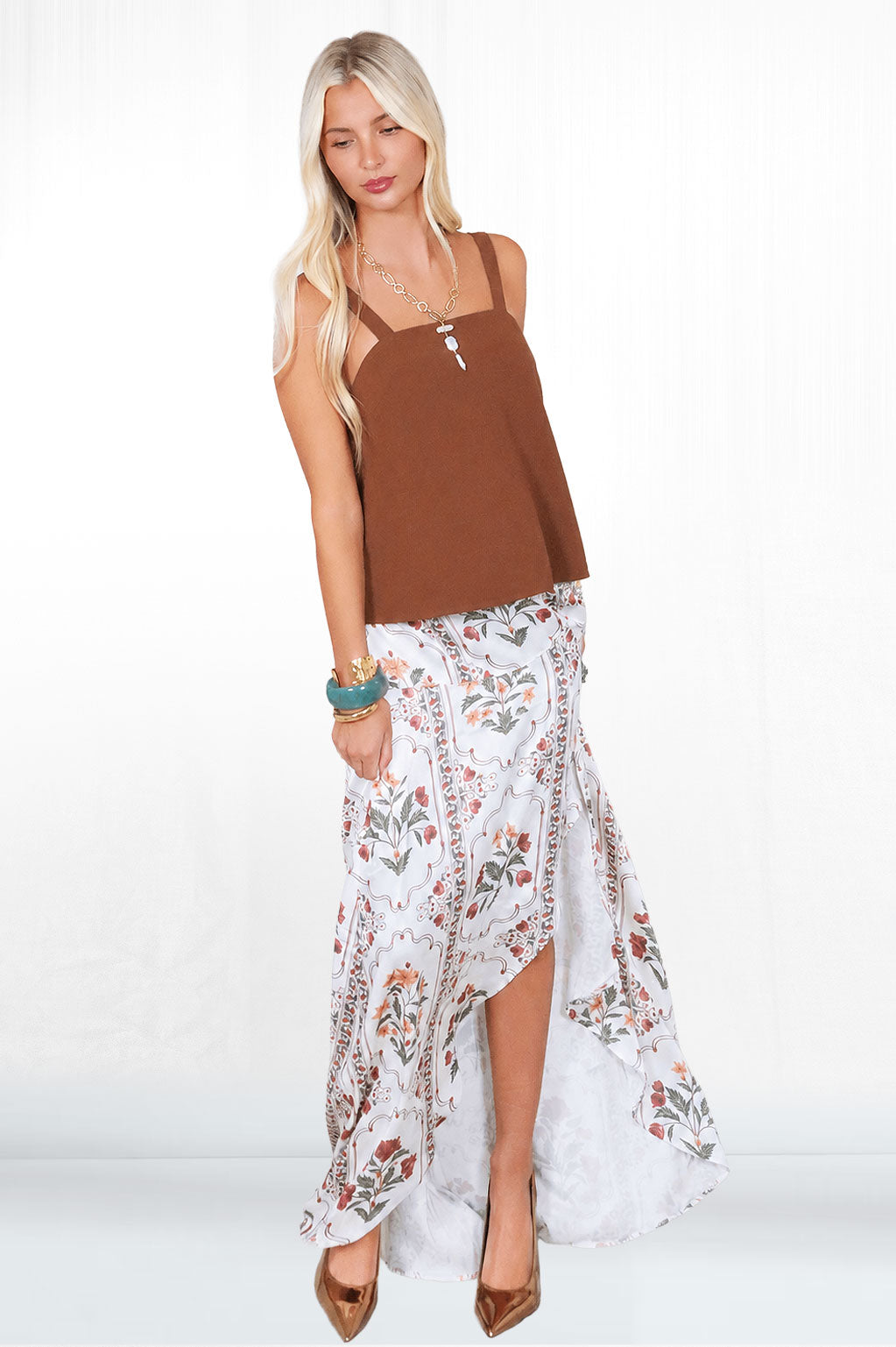 Sophia Print Skirt
