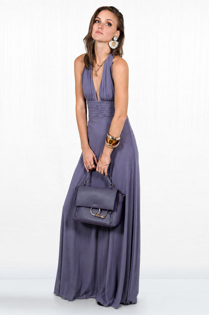 Lola Halter Flowy Maxi Gown