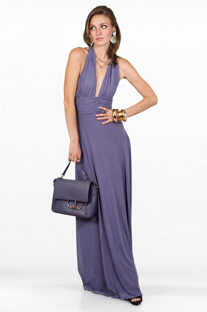 Lola Halter Flowy Maxi Gown