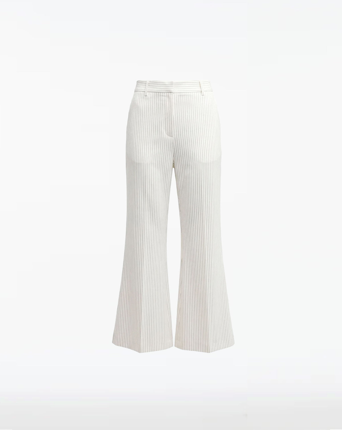 Chloe Pinstripe Pocket Flared Ankle Pant
