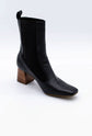 Leather Ankle Bootie
