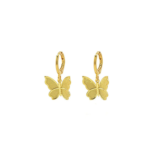 Butterfly Huggies Hoop Earrings