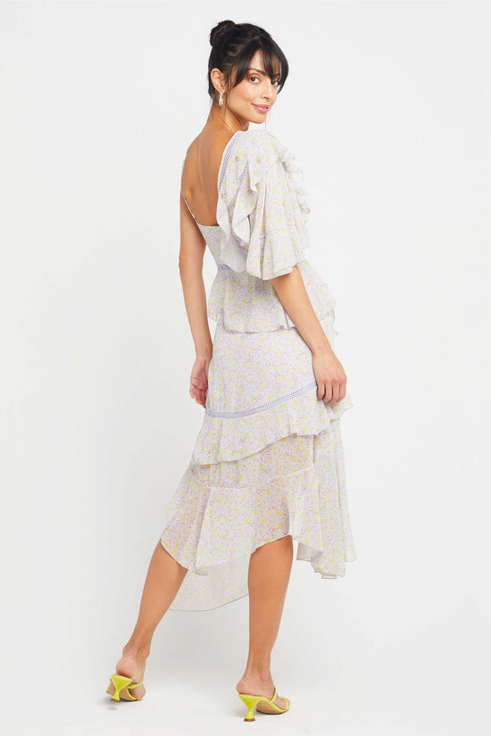 Chateau Strappy Ruffle Dress