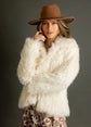 Maraline Fur Coat in Cream