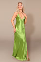 Roxie Green Slip Maxi Dress